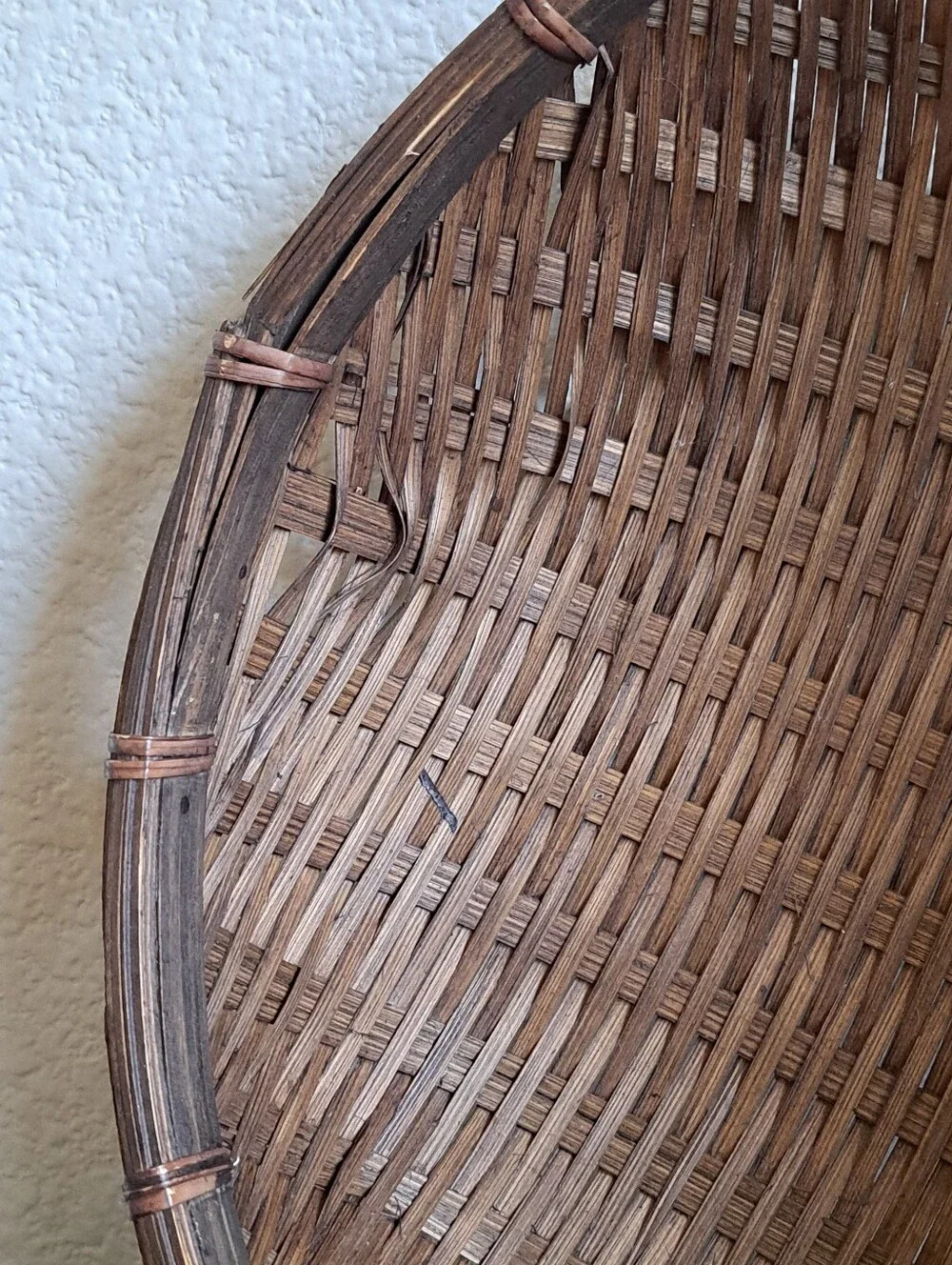 Vintage Winnowing Basket Dark Tone 10
